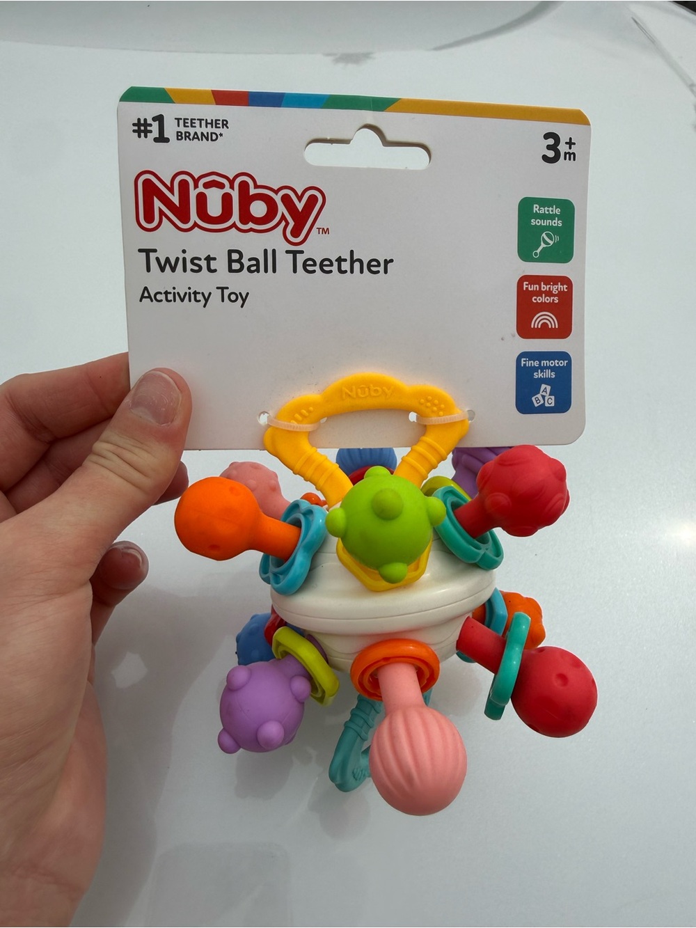 Nuby Twist Ball Teether Activity Toy — Multicolor